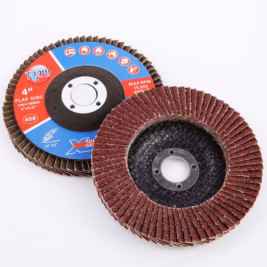 Fabricantes chineses de discos de aba abrasiva 100X16mm