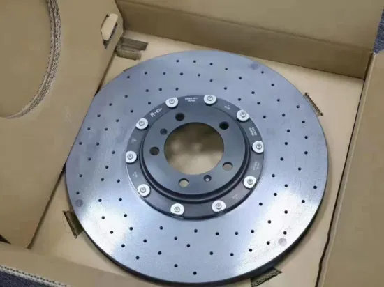 Rotor de freio a disco de freio cerâmico de fibra de carbono de desempenho para Maserati